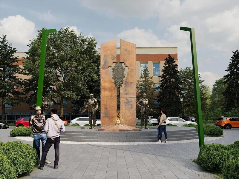 Сквер и фонтан на ул. Б. Хмельницкого, Саранск - визуализация проекта