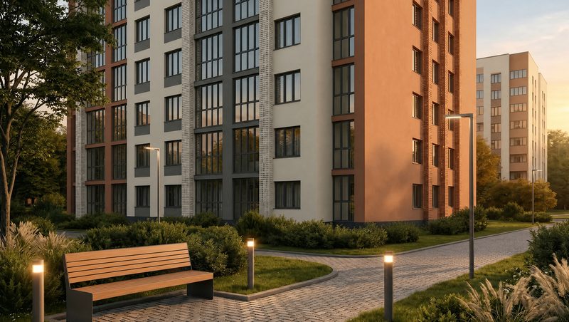 Дома на улице Фурманова, Саранск, для СЗ «Урбан» - визуализация проекта